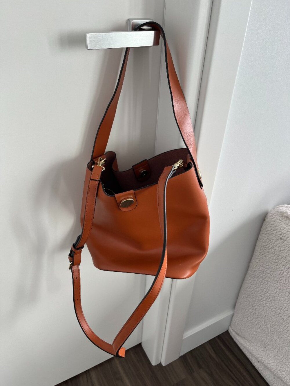 Cognac brown MOMA leather bag